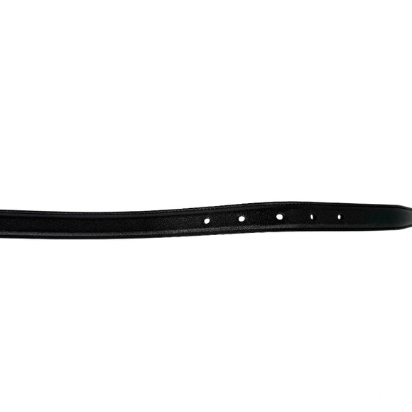 Saint Laurent Skinny YSL Logo Buckle Leather Belt 95 38 main image 5